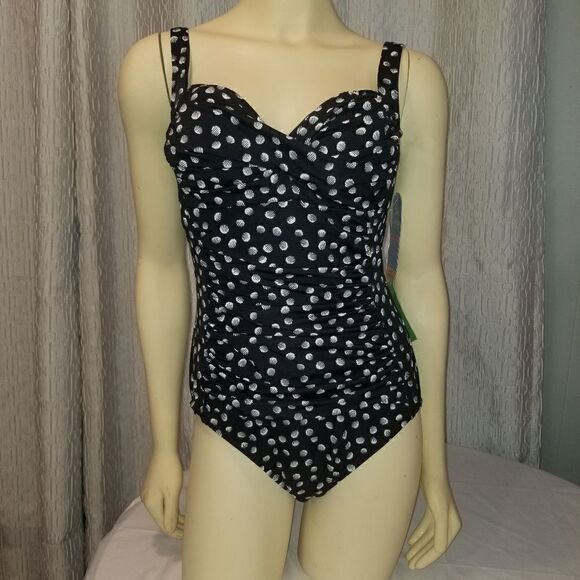 Swim Solutions NWT Galactica Printed Twist Corset size 16 nwt bin#2 - Picture 7 of 16